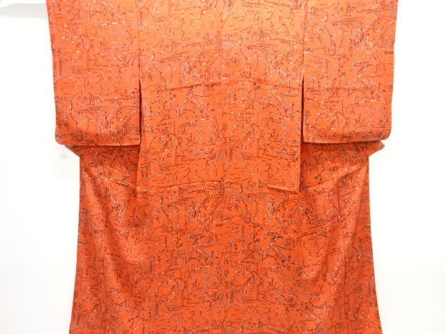 JAPANESE KIMONO / ANTIQUE KIMONO / TAISHO ROMAN STYLE / KINSHA / STREAM